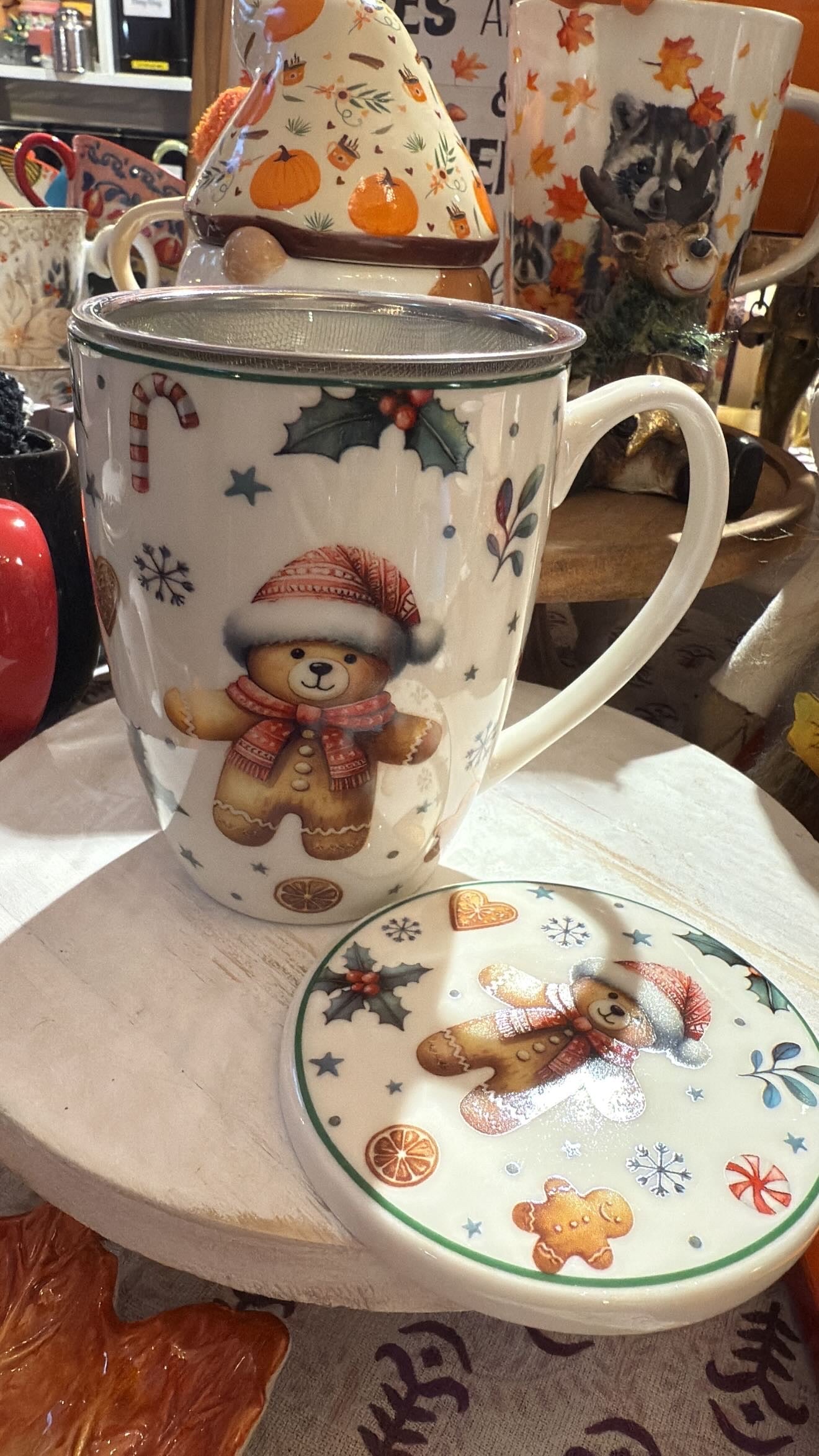 Mug with infuser - christmas cuties