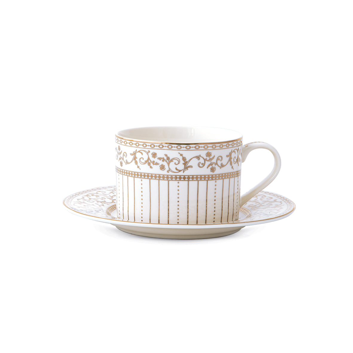 Tea cup with saucer GOLDEN