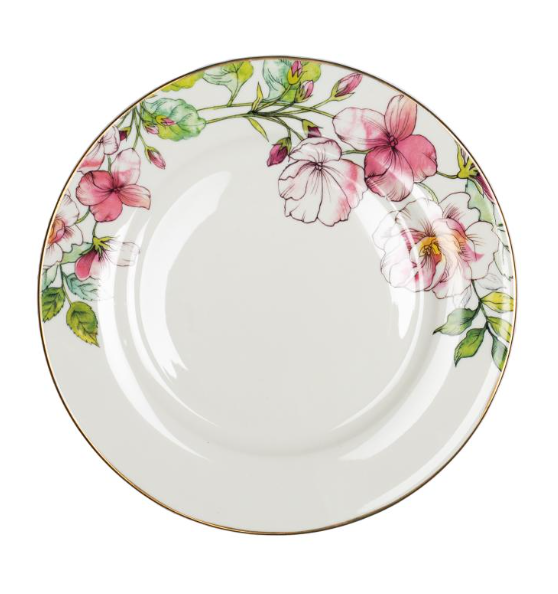 Sweet plate with gold edge