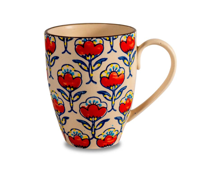 Decorated ceramic mug