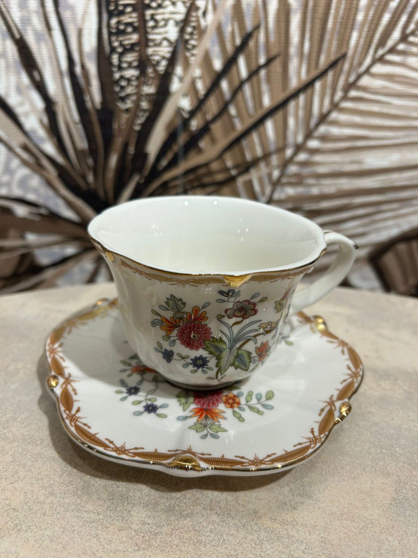 Flower Tea cup with saucer