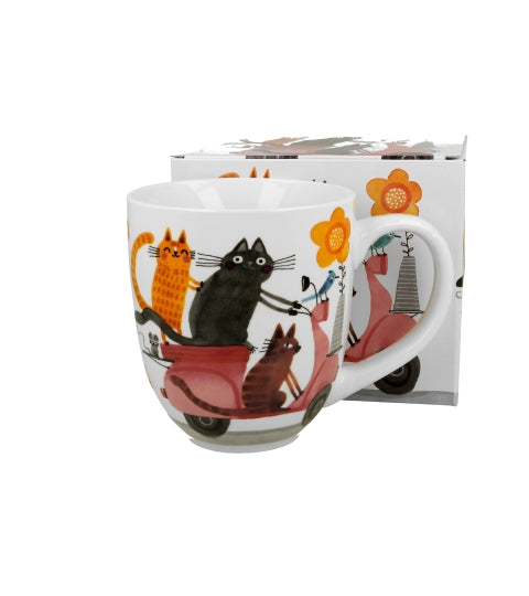 Mug jumbo XXL Cat’s World CATS ON A SCOOTER