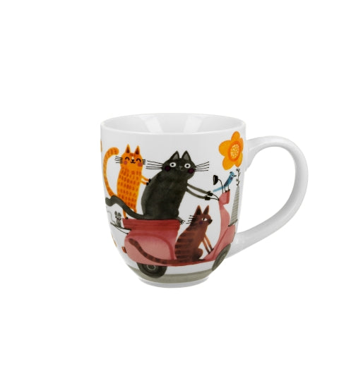 Mug jumbo XXL Cat’s World CATS ON A SCOOTER