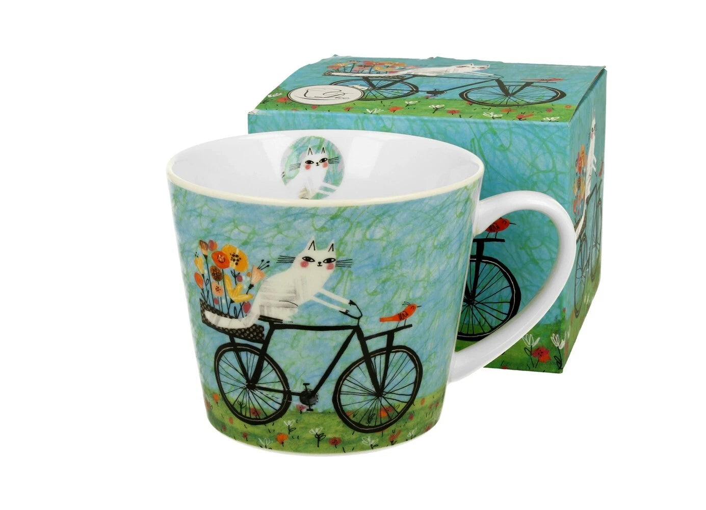 Straight Mug Cat Bicycle