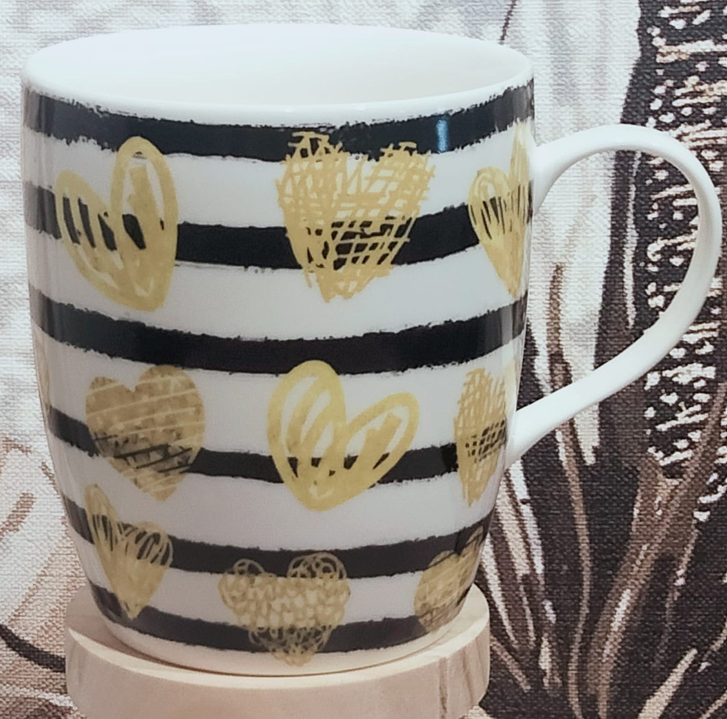 XXL mug '' Golden hearts ''