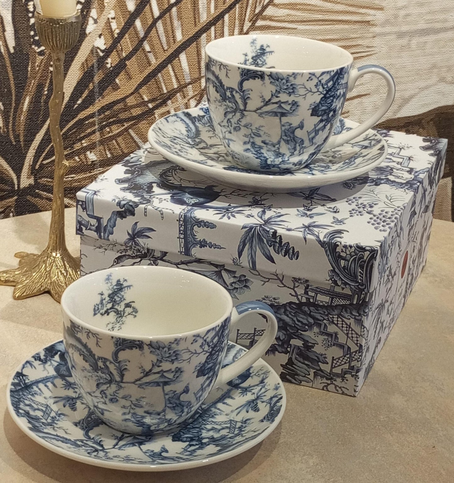 ORIENT BLUE ( 2 Cup + saucers)