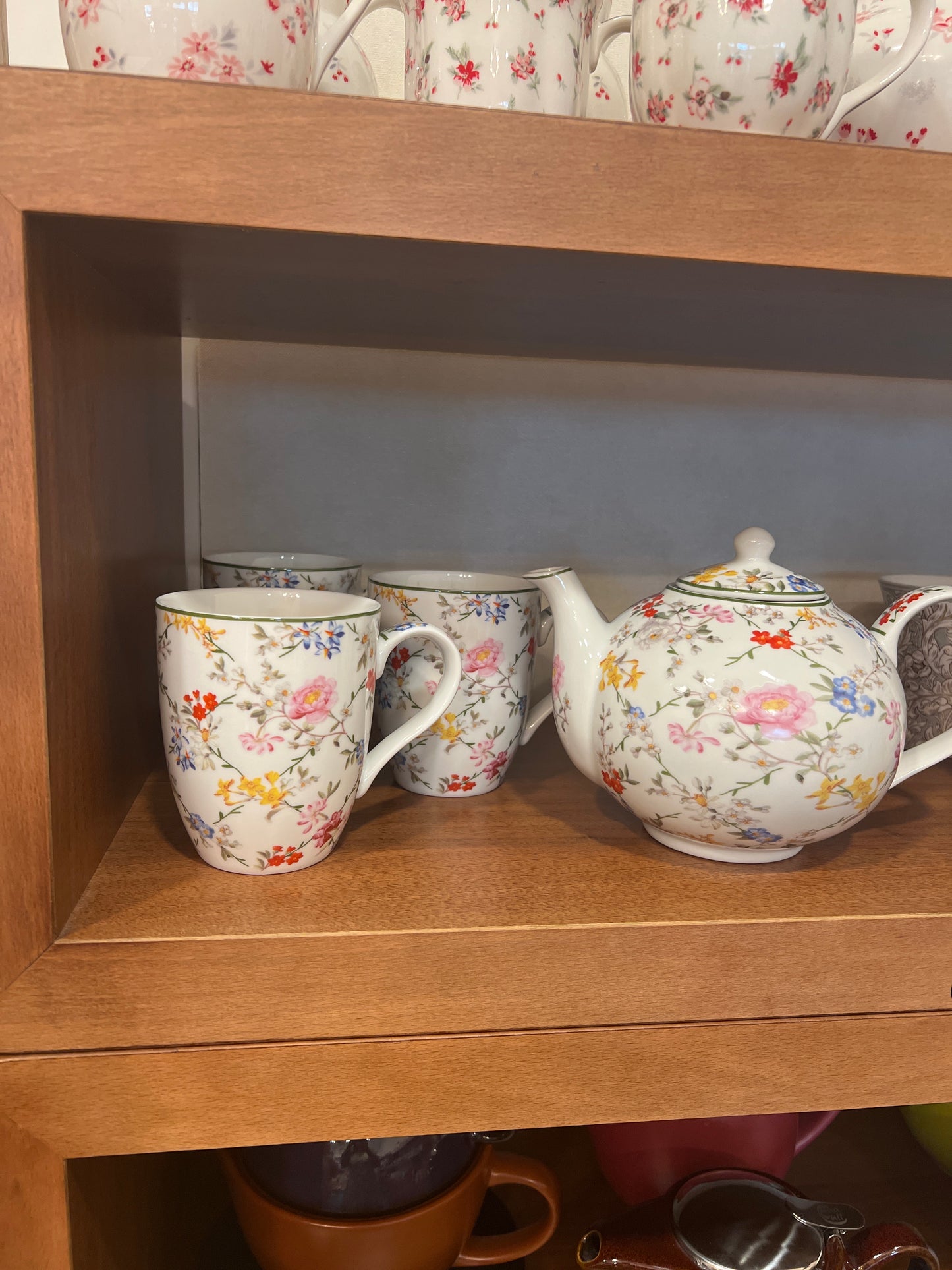 Teapot flowers