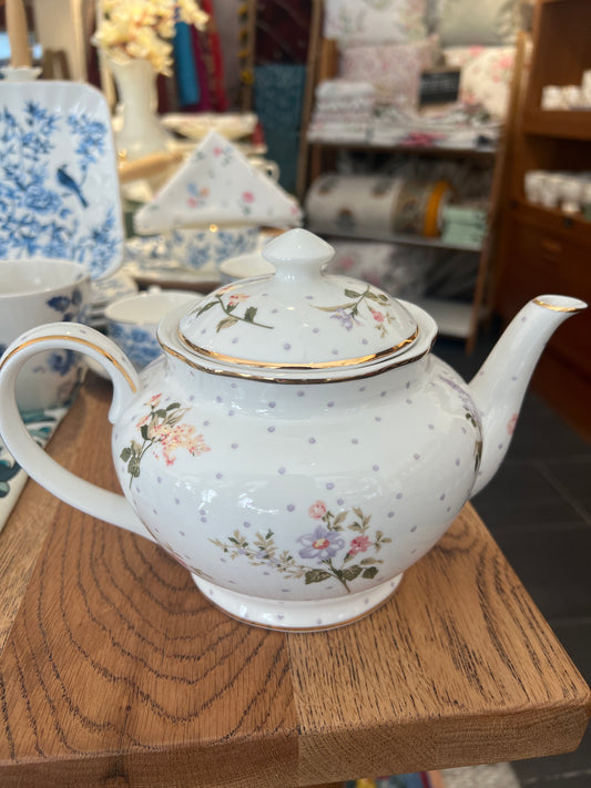 Teapot round Asta white