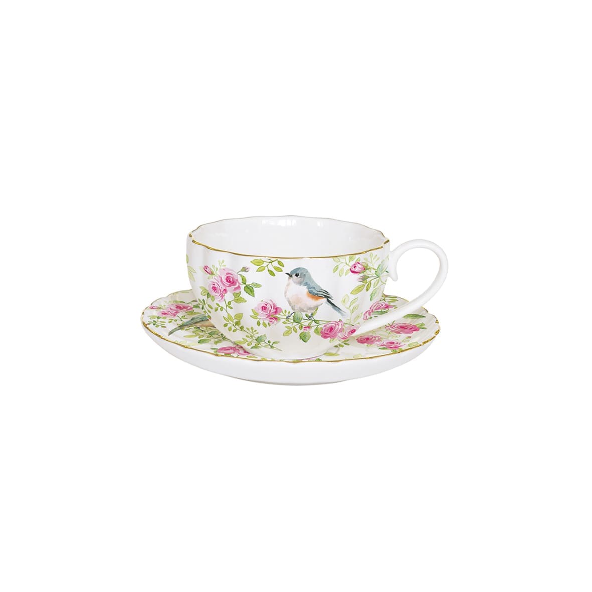 Tea cup with saucer SPRING TIME