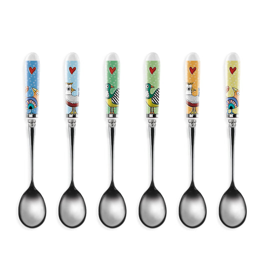 Set of 6 Cocoricò Spoons
