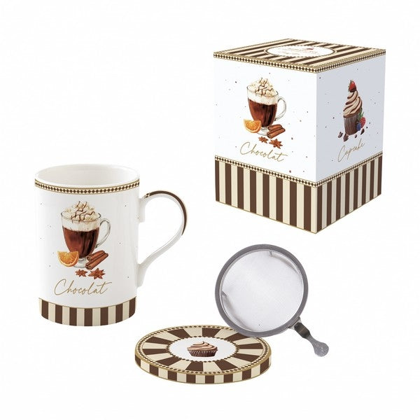 Mug with lid and infuser Sweet Moments