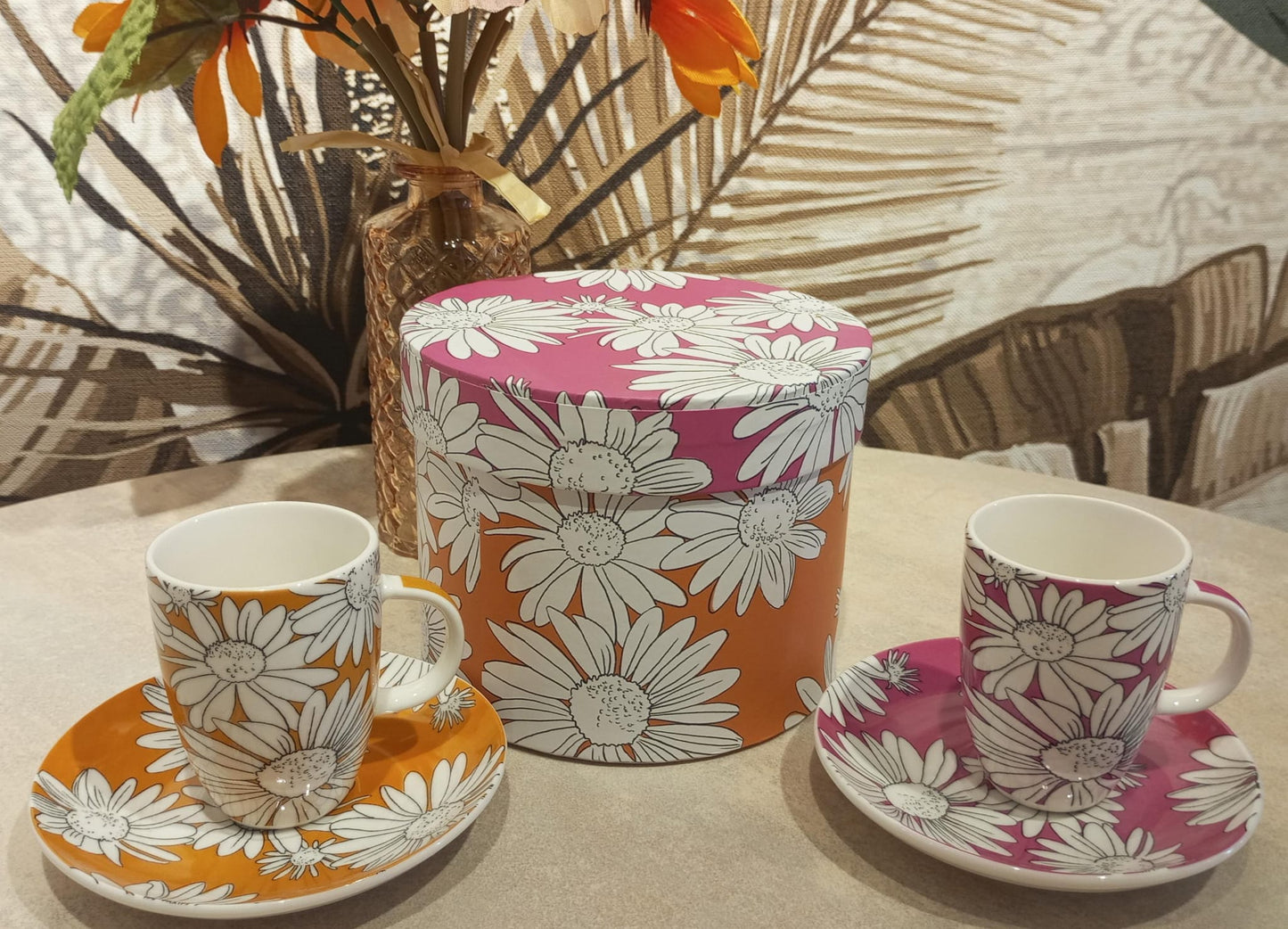 Peggy pink & orange