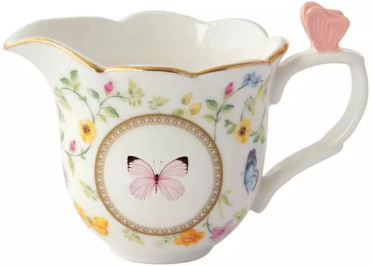 Porcelain creamer DANCING BUTTERFLIES