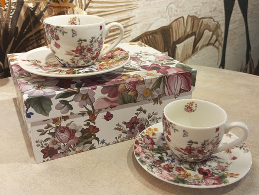 VINTAGE FLOWERS WHITE