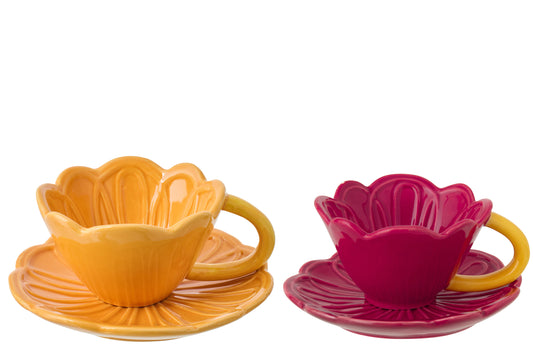 Flower Cups and saucer