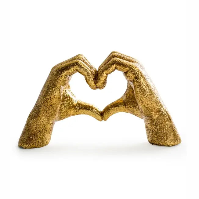 Antique gold “Heart hands”