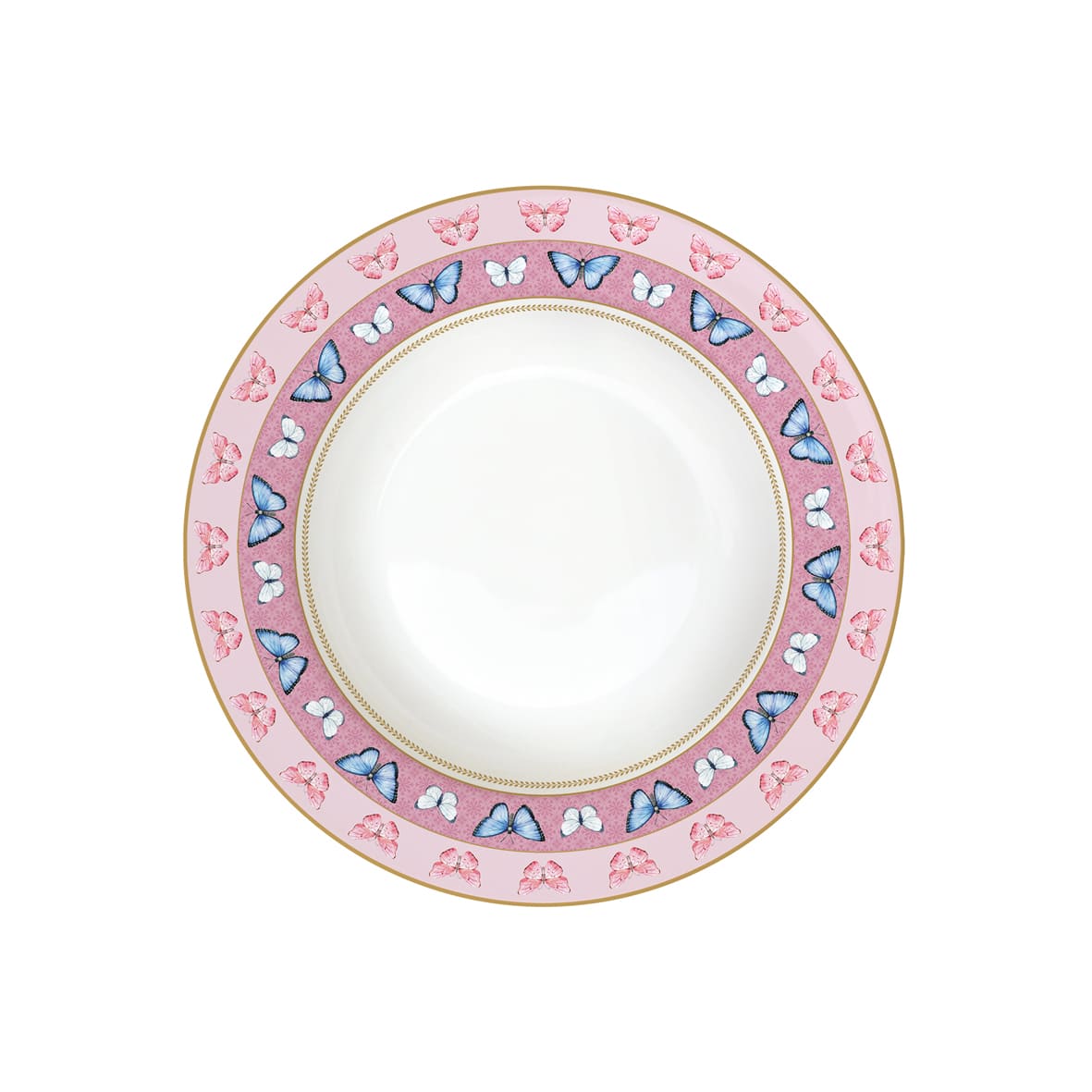 Soup plate Butterfly
