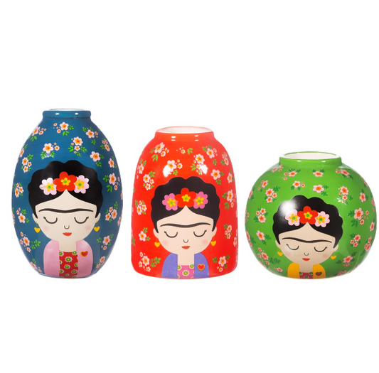 Floral Frida Vases - Set of 3
