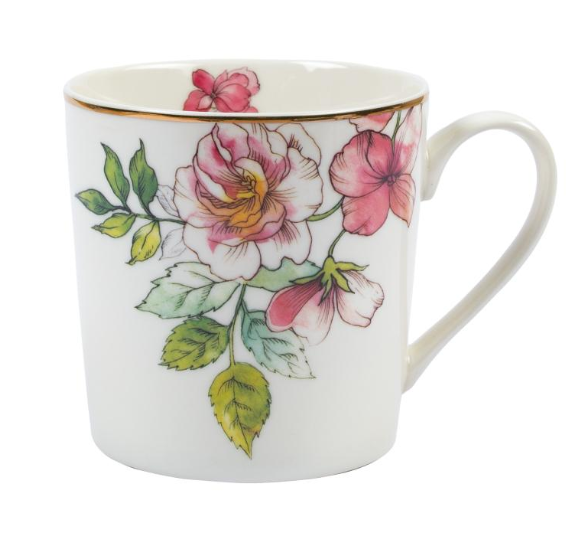 Mug with gold edge
