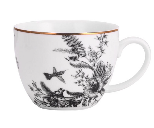 Latte cup with gold edge