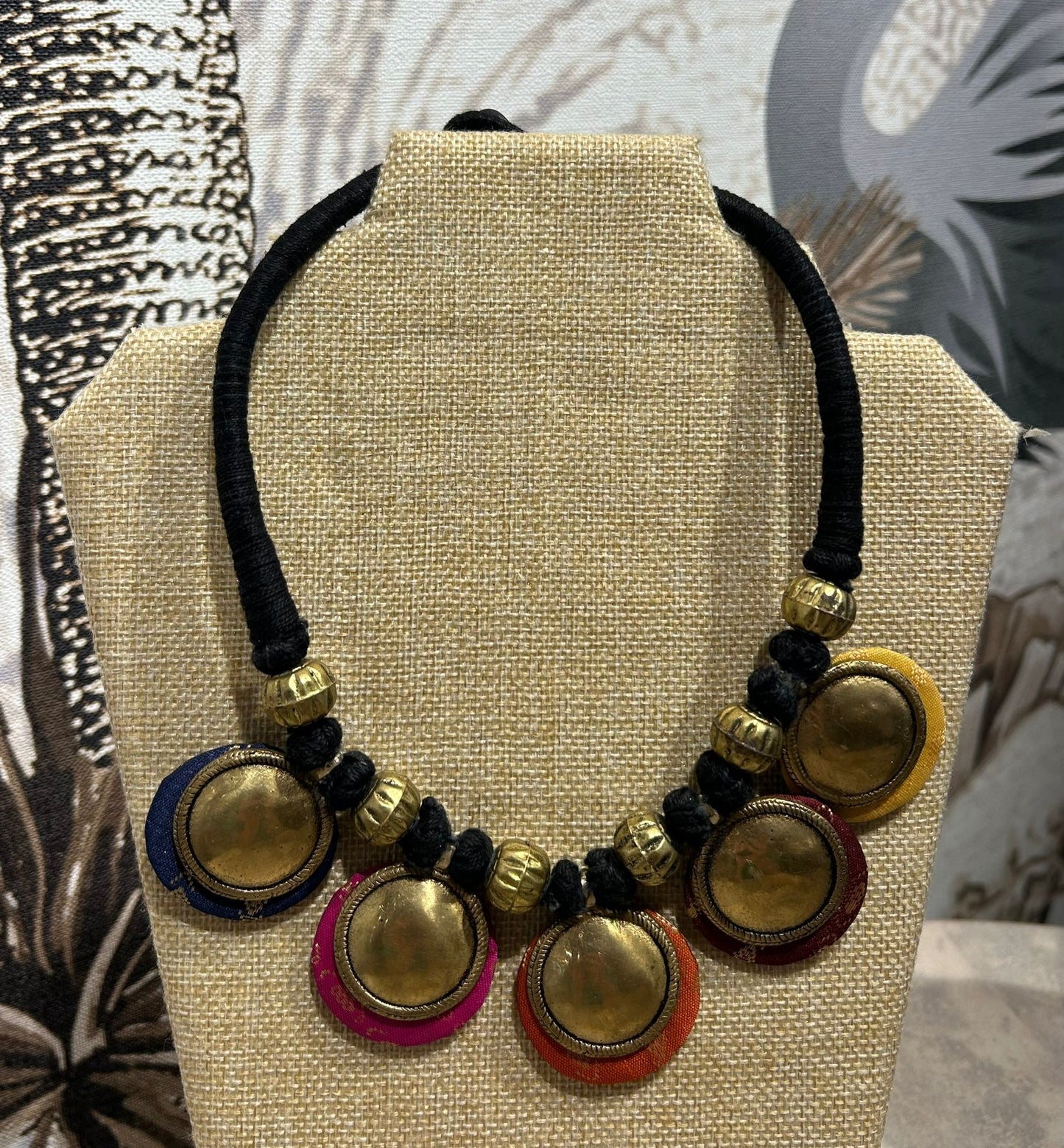 Black with golden plates