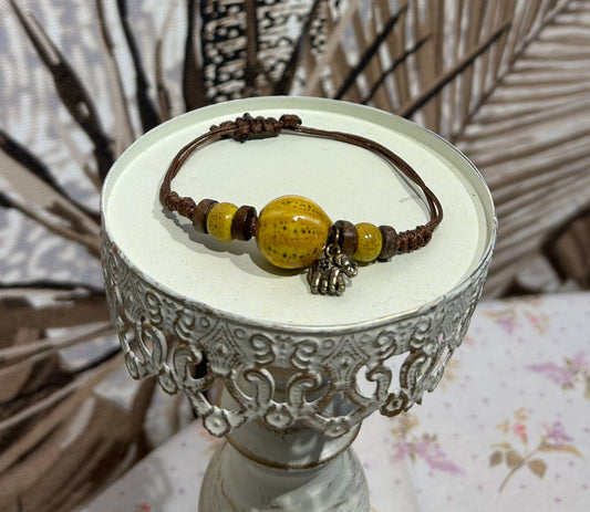 yellow stone bracelet