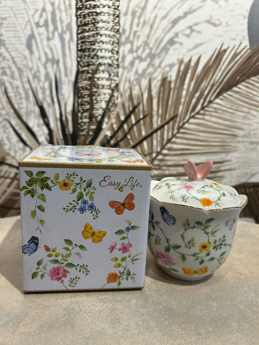 Porcelain creamer DANCING BUTTERFLIES