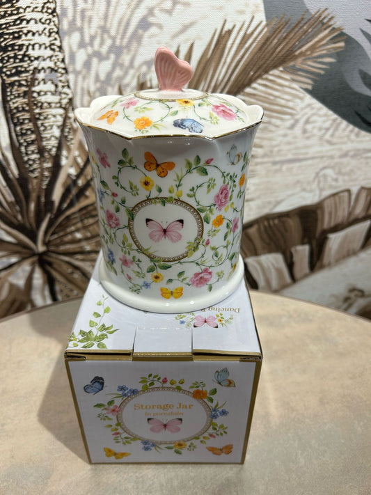 Storage Jar DANCING BUTTERFLIES