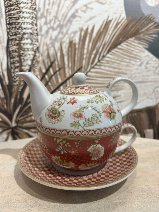 Tea for one MAGIE D'ORIENT BURGUNDI