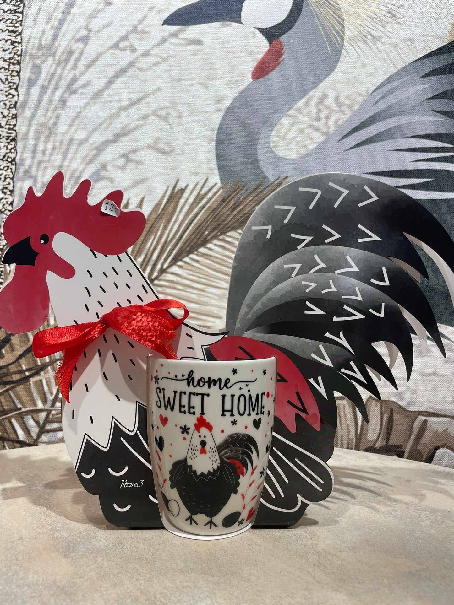 Porcelain mug with chickens 3