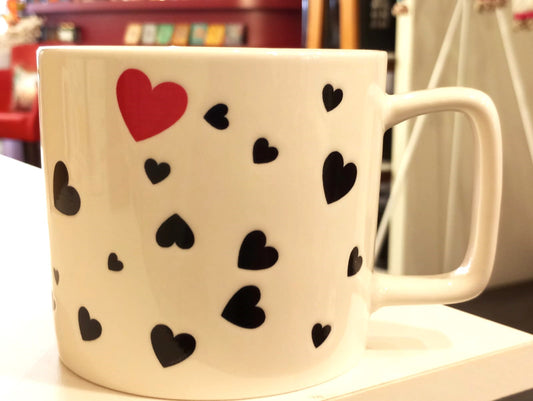 Stoneware mug heart <3