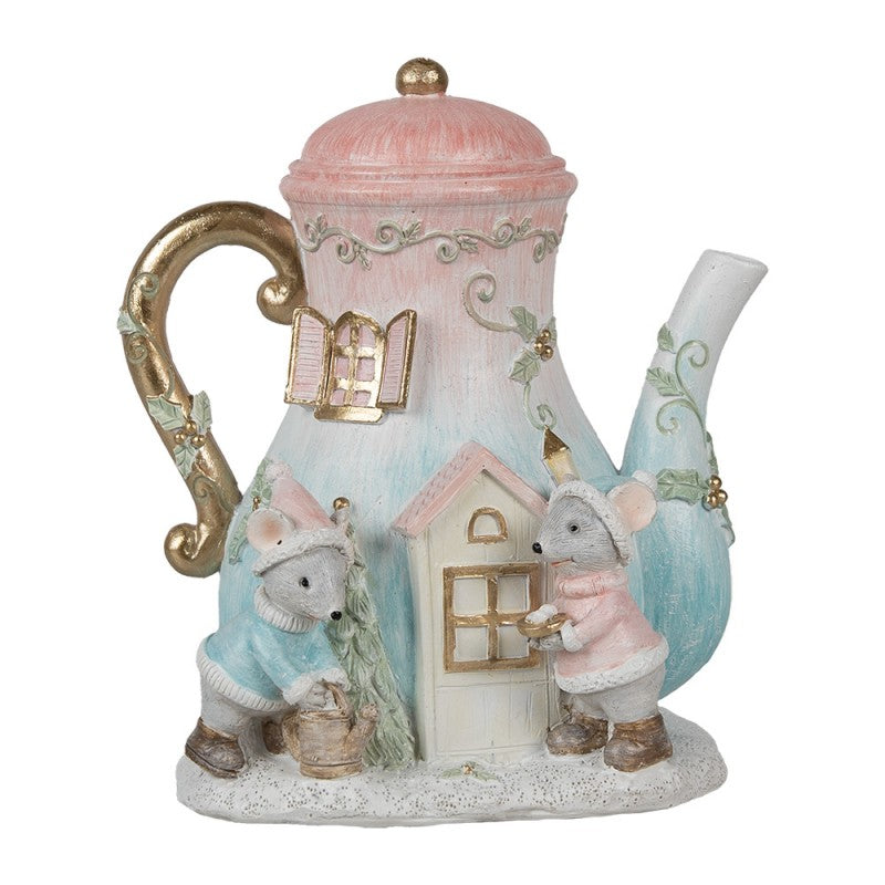 Decorative House with LED Teapot