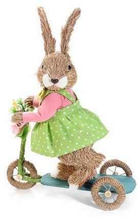Natural fiber bunny on  Scooter Girl