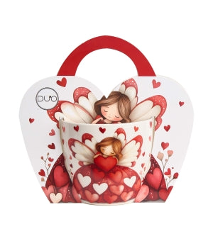 mug in an ANGEL "basket"