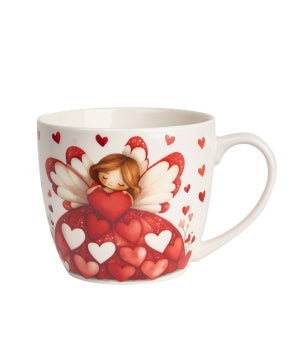 mug in an ANGEL "basket"