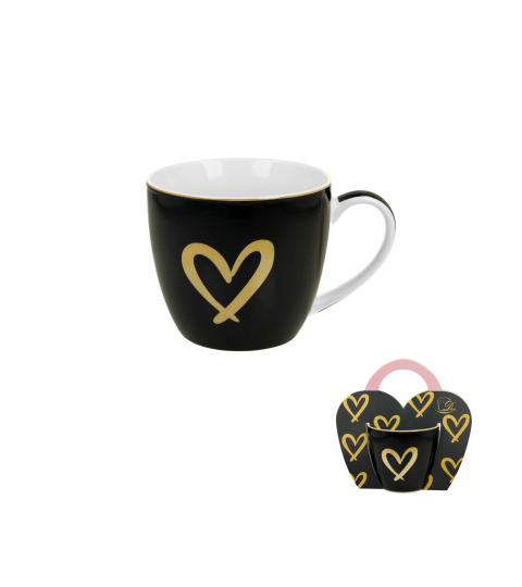 Dark Blue GOLD HEART