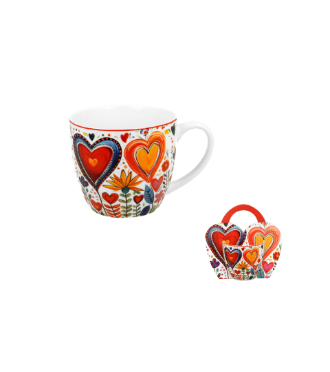 2 paper sleeve COLORFUL HEARTS
