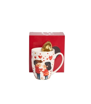 Classic mug with "heart" infuser STEAM