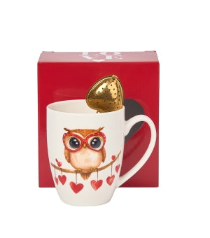 Classic mug with "heart" infuser OWL