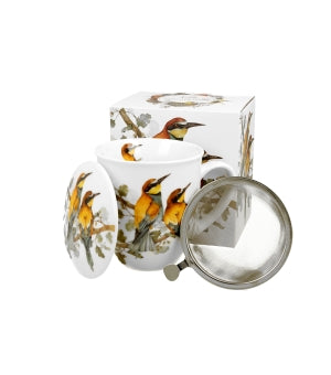 Mug with tea infuser World of Birds EUROPEAN BEE-EATER