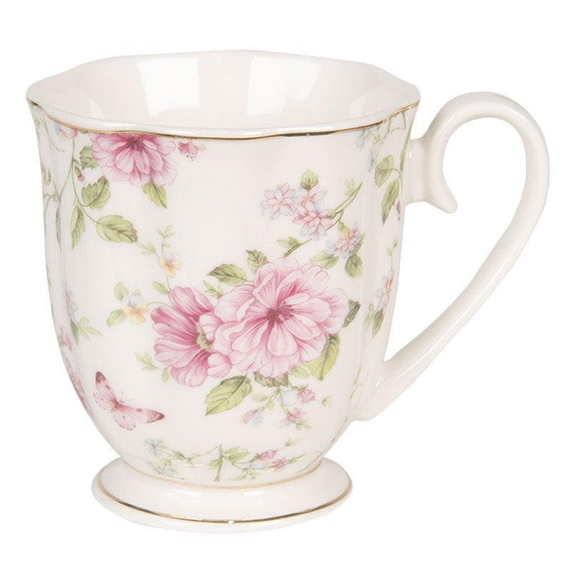 Pink Flower Tea Mug