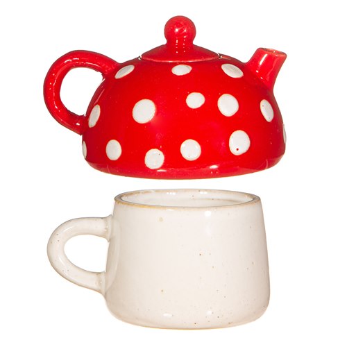 Red mushroom Tea for One