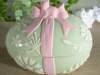 Ceramic Easter Egg Food Jar Sweet Holder Green